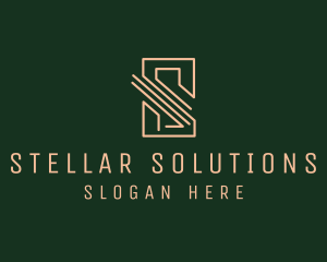 Professional Financial Tech Letter S  logo design