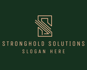 Professional Financial Tech Letter S  logo design