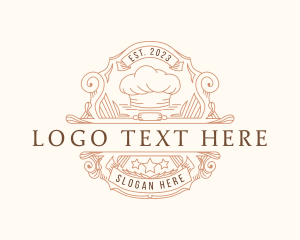 Food - Restaurant Chef Toque logo design