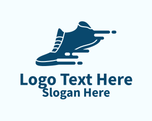 Digital Blue Sneaker  Logo