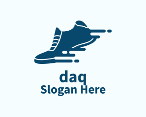 Digital Blue Sneaker  Logo