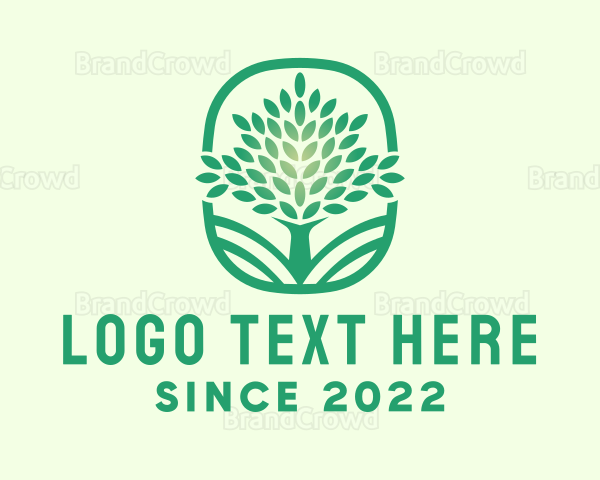 Landscaping Tree Plant Logo