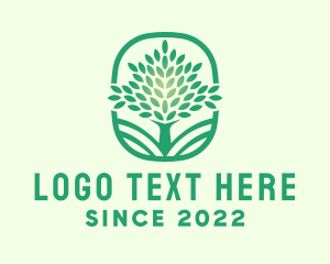 Gradient - Landscaping Tree Plant logo design