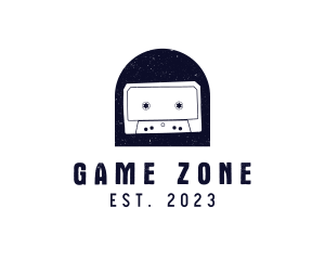 Player - Grunge Cassette Tape Badge logo design