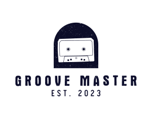 Soundcloud - Grunge Cassette Tape Badge logo design