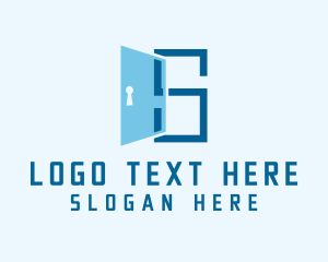 Security System - Security Door Letter S logo design