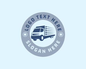 Freight Truck - Logistics Truck Delivery logo design