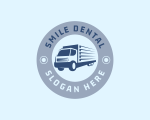 Logistics Truck Delivery Logo