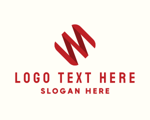 Company - Generic Ribbon Marketing logo design