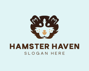 Hamster - Fluffy Puppy Dog logo design