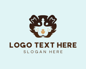 Fluffy Puppy Dog Logo