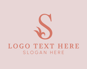 Floral Letter S Logo