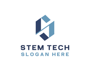 Letter S Tech Company logo design