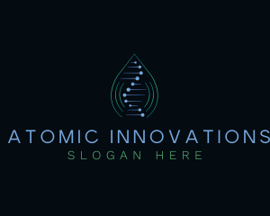 Biotech Research Technology DNA logo design