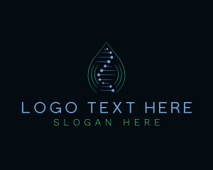 Biology - Biotech Research Technology DNA logo design