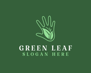 Eco Garden Hand  logo design