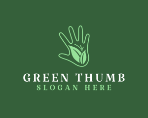 Grower - Eco Garden Hand logo design