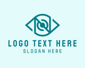 Tech - Security Eye Letter N logo design