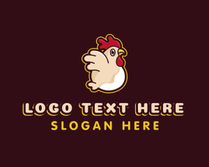 Hen - Chicken Egg Poultry logo design