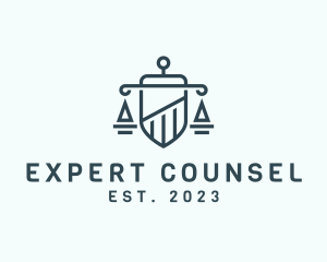 Counsel - Legal Justice Shield logo design