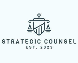 Counsel - Legal Justice Shield logo design