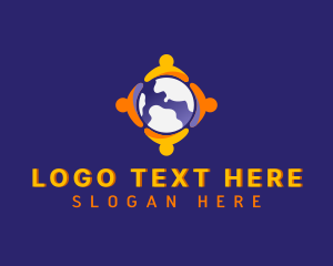 Globe - Global Community Charity logo design