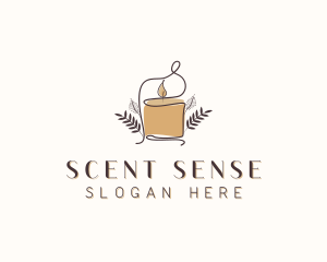 Scented Candle Decoration logo design