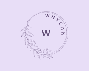 Organic Floral Wreath Cosmetics  Logo