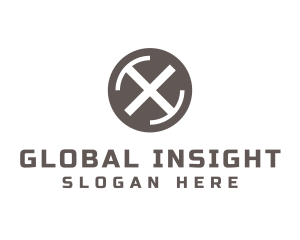 Studio - Letter X Industrial Initial logo design