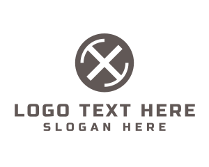 Construction - Letter X Industrial Initial logo design