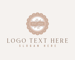 Stylists - Floral Doily Cafe logo design