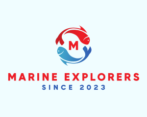 Marine Fish Pet logo design