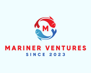 Marine Fish Pet logo design