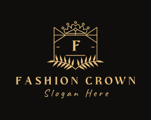 Fashion Crown Shield logo design