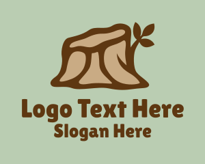 Trunk - Tree Trunk Stump logo design