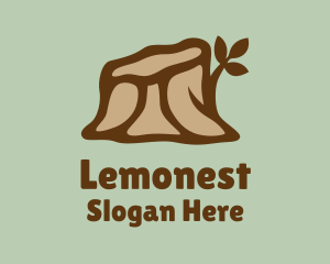 Tree Trunk Stump Logo