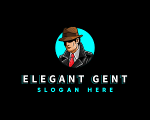 Detective Investigator Gentleman logo design