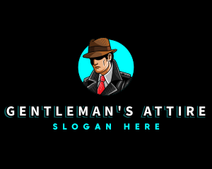 Detective Investigator Gentleman logo design