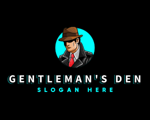 Detective Investigator Gentleman logo design