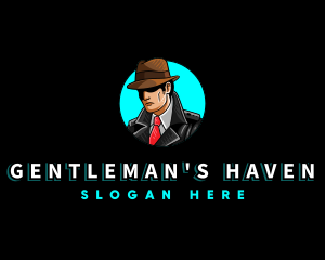 Detective Investigator Gentleman logo design