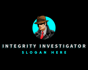 Detective Investigator Gentleman logo design