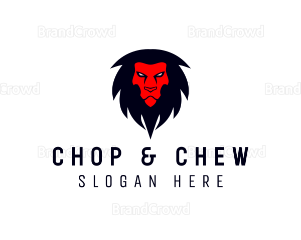 Angry Lion Animal Logo