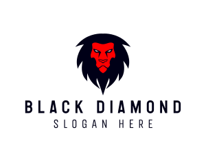 Angry Lion Animal logo design