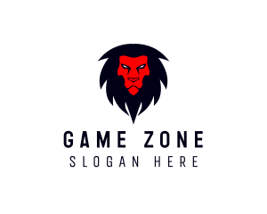 Angry Lion Animal logo design