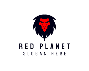 Angry Lion Animal logo design