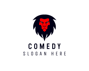 Video Game - Angry Lion Animal logo design