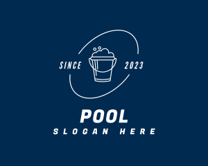 Washer - Cleaning Bucket Sanitation logo design