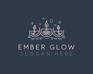 Ember - Deluxe Aromatherapy Candle logo design