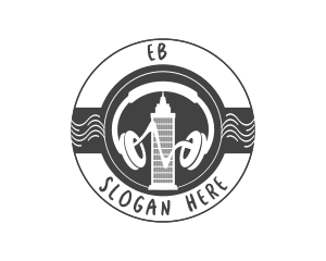Circle - Urban Headphone Music logo design