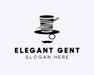 Tailoring Gentleman Hat  logo design